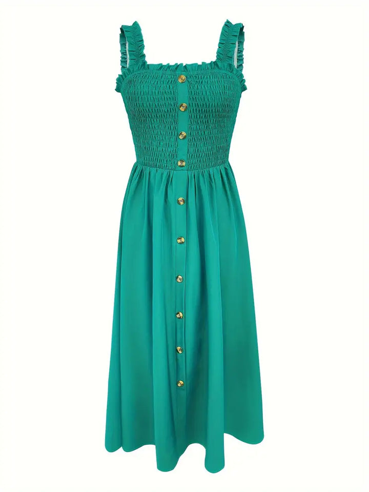 Elsa™ - Shirred A-Line Maxi Dress