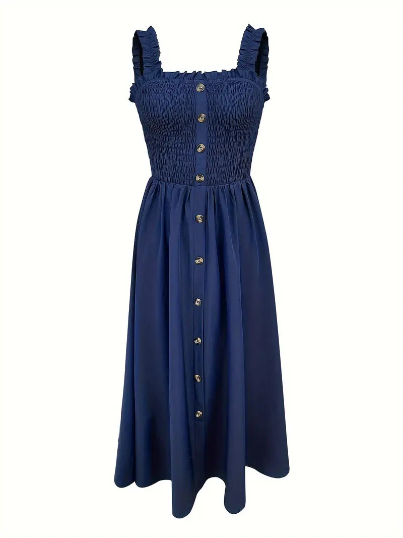 Elsa™ - Shirred A-Line Maxi Dress