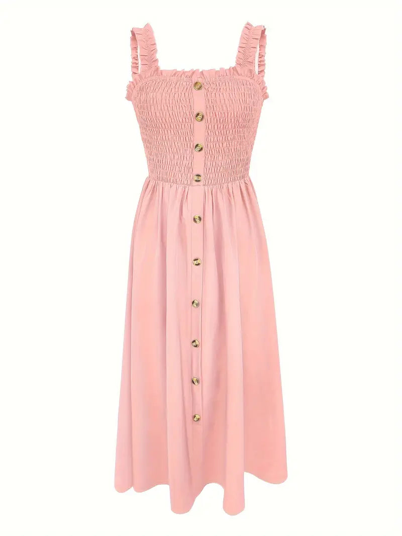 Elsa™ - Shirred A-Line Maxi Dress