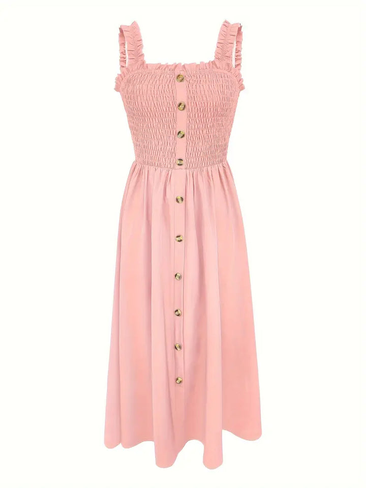 Elsa™ - Shirred A-Line Maxi Dress