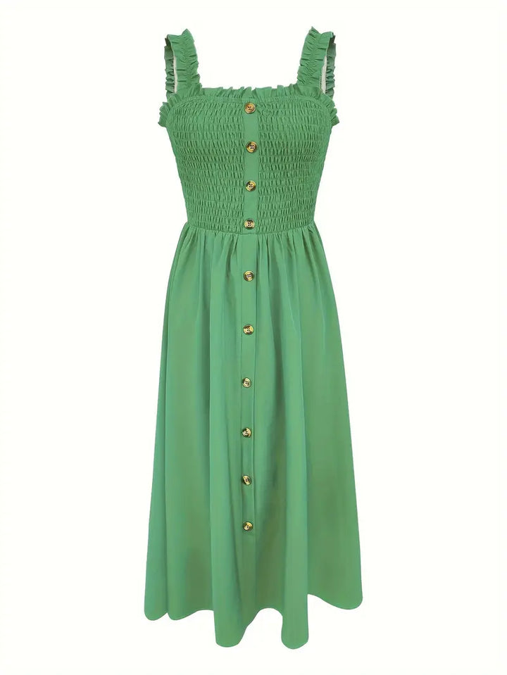 Elsa™ - Shirred A-Line Maxi Dress